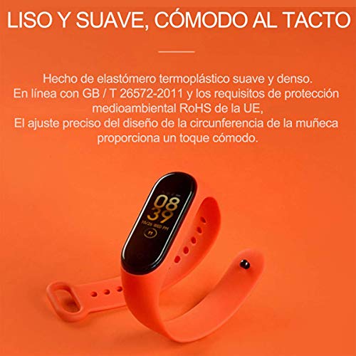 Ventdest Correas para Xiaomi Mi Band 4 / Mi Band 3 Pulsera Banda, (5 PCS) Pulseras Reloj Silicona Banda para Xiaomi Mi Band 3 / Mi Band 4