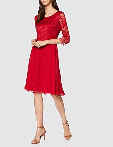 Vera Mont 0057/4825 Vestido de Fiesta, Rojo (Diva Red 4296), 48 (Talla del Fabricante: 46) para Mujer