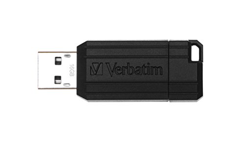 Verbatim Store 'N' Go Pinstripe - Memoria USB 2.0 de 16 GB (10 MB/s), Color Negro