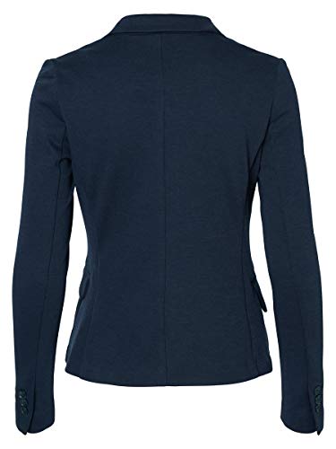 VERO MODA VMJULIA LS BLAZER DNM NOOS, Chaqueta de traje Mujer, Azul (Total Eclipse), 40