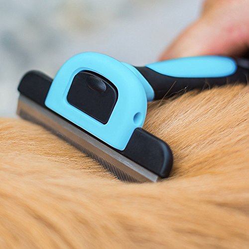 VersionTECH. Cepillo para Perros y Gatos, Peine Rascador Quitapelos para Mascotas para Limpiar Mascotas Medianas Y Grandes, Reduce Eficazmente La Caida de Pelo hasta 90%