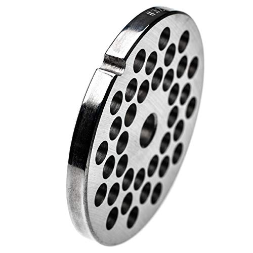 vhbw Disco perforado para picadoras nº. 32, diámetro del agujero 10mm, agujero 13,4mm, acero inoxidable compatible con ADE, Caso, Fama, KBS, Porkert