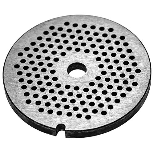 vhbw Disco perforado para picadoras nº. 32, diámetro del agujero 4mm, agujero 13,4mm, acero por ej. compatible con ADE, Caso, Fama, KBS, Porkert