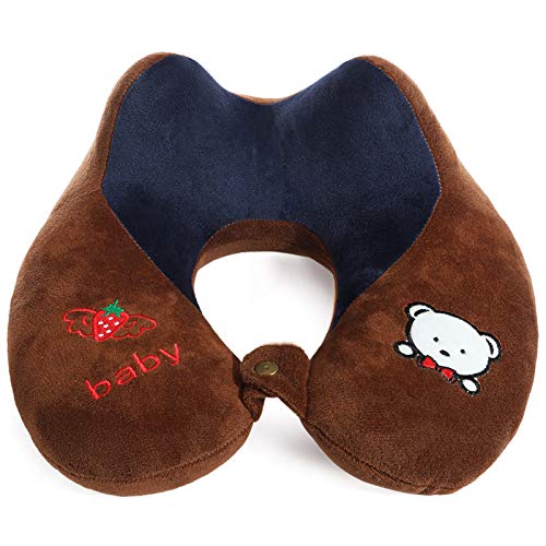 Viaje Almohada Almohada Ortopédica, Doble Pico Almohada Almohadilla Cintura Bebé Oso Almohadaviajes En Coche, Calidad Precio