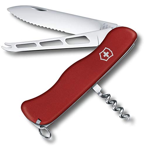 Victorinox V08303 Grande Navaja para Queso (08833.W), Unisex, Rojo, L