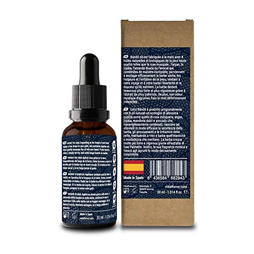 VidalForce Aceite De Barba Corta - 30 ml.