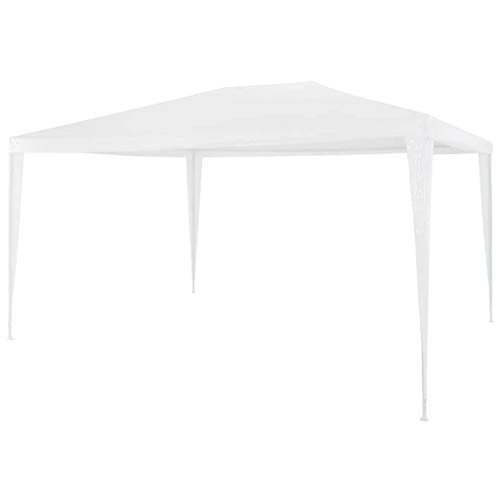 vidaXL Carpa de Fiesta 3x4 m Blanca Marquesina Entoldado Cubierta Techo Jardín