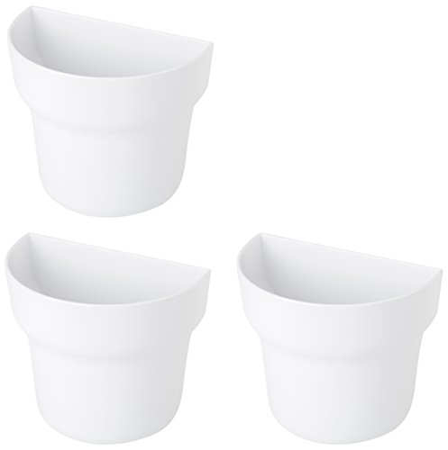 Vigar Pack de 3 Macetas Blanco 13x8.5x11.5 cm 8977