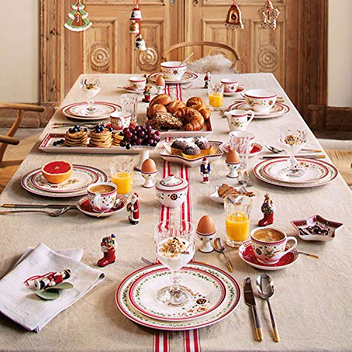 Villeroy & Boch 14-8612-1905 Fuente Winter Bakery Delight, Motivo Estrella fugaz, para Navidad, 750 ml, Porcelana, Multicolor, 29.5x18.0x16.5 cm