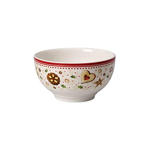 Villeroy & Boch 14-8612-1905 Fuente Winter Bakery Delight, Motivo Estrella fugaz, para Navidad, 750 ml, Porcelana, Multicolor, 29.5x18.0x16.5 cm