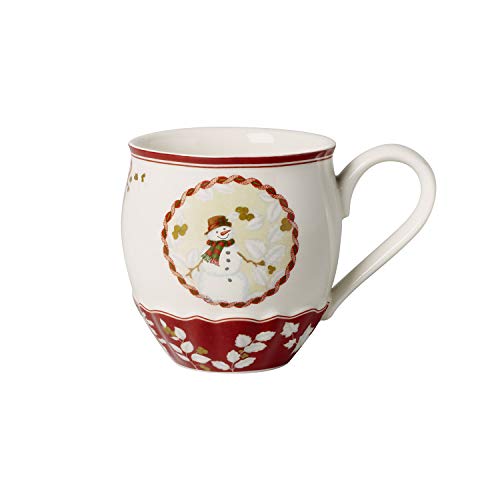 Villeroy & Boch - Taza extragrande con motivo de muñeco de nieve Toy's Fantasy | Taza grande con asa de Premium porcelain, varios colores, 530 ml