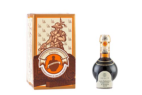 Vinagre Balsámico Tradicional de Modena envejecido mínimo 12 años contenido 100ml + tapón dosador