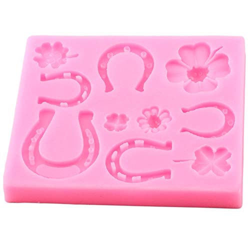 VIOYO 3D Horse Shoe Moldes De Silicona Clover Ladybug Fondant Moldes DIY Herramientas De Decoración De Pasteles Candy Clay Chocolate Mould