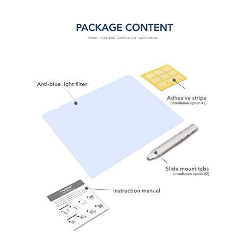 VistaProtect - Filtro de Anti Luz Azul y Protector Premium para Pantallas de Portátil, Desmontable (15.6" Pulgadas)