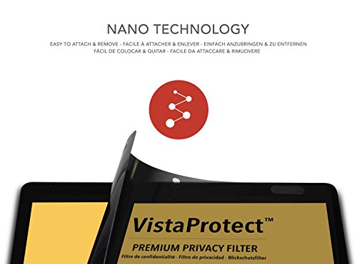 VistaProtect - Filtro de Privacidad Premium, Fácil de Quitar y Volver a Colocar en su Lugar. para Apple MacBook Pro 13 (Fin de 2016-2018) & MacBook Air (2019)