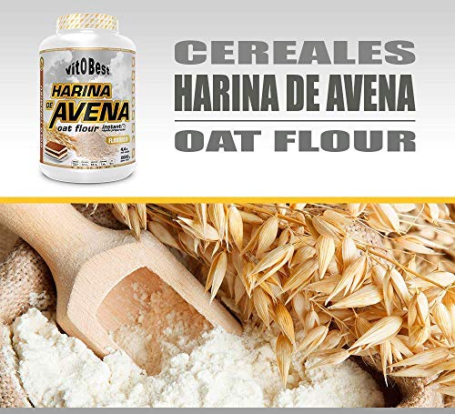 vit.O.Best Harina de Avena Sabores Variados - Suplementos Alimentación y Suplementos Deportivos - Vitobest (Vainilla, 1 Kilogramo )