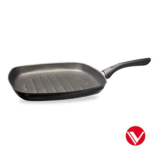 VITREX SARTEN Maison. Sartén Antiadherente Doble Capa, Acero vitrificado, Compatible con Todo Tipo de Cocina, inducción. Apta lavavajillas. Mango ergonómico. Pack Exclusivo SARTEN 24cm + asador 27cm