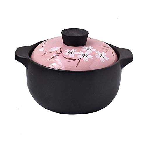 VIVIANE Olla De Cermica con Tapa Ollas De Cerámica Olla para Estofados Pro Chef Olla De Barro De Cermica Olla Piezas De VajillaCorea Cazuela (Color : 3000ml)