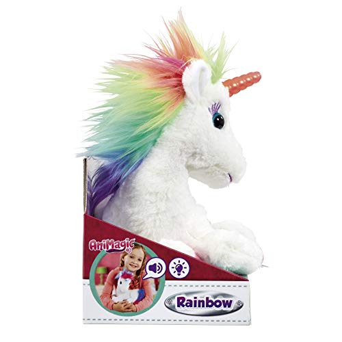 Vivid Rainbow, Mi Unicornio Mágico. Animagic. Acaríciale y su Cuerno se iluminará, Color Blanco (Goliath Games 256301)