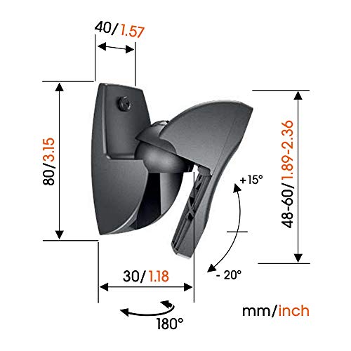 Vogel's VLB 500 - 2 Soportes de pared para altavoces