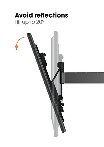 Vogel's WALL 3245 Negro, Soporte de pared para TV 32 - 55 Pulgadas, Inclinable y Giratorio 180º, Máx 20 kg y con sistema VESA máx. 400x400