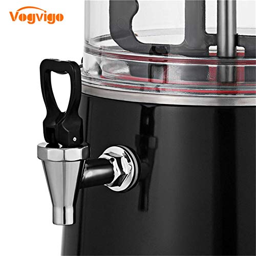 Vogvigo Máquina de Chocolate Caliente Comercial Dispensador de Bebidas de Chocolate de 400 vatios Máquina para Hacer Chocolate Caliente y dispensador de Bebidas con Leche (10L)