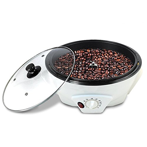 Vogvigo Tostador de Granos de café Beans Tostadora de café para hogar 220V,Mini Tostadora rotativa de Acero Inoxidable,Tostadora para moler Especias