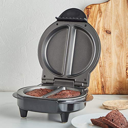 VonShef Omelette Makers – Olla eléctrica individual y doble para tortillas, huevos fritos y revueltos – Sartén antiadherente Dual negro