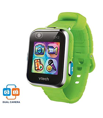 Vtech 3480-193887 Kidizoom Smart Watch DX2 - Reloj inteligente para niños con doble cámara, color verde