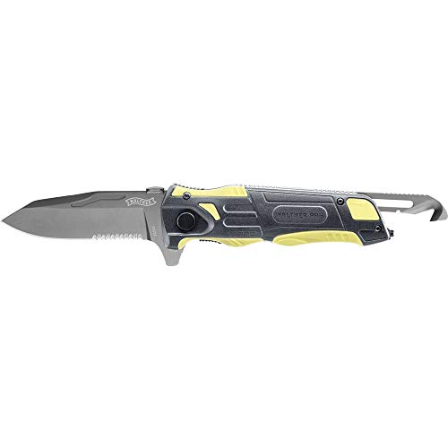 Walther Cuchillo Pro Rescue Knife Negro/Amarillo, 5.2012