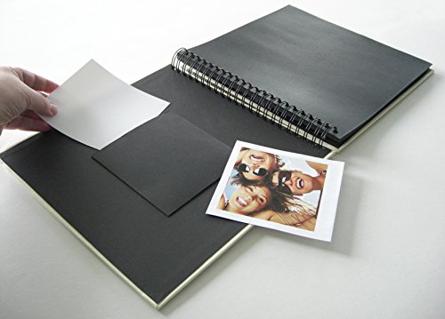 Walther Design SA-109-U álbum de Caracol Fun, 23x17 cm, 40 páginas Negras, con el Corte para un Foto, Azul océan