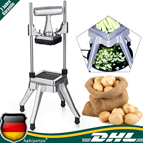 Wangkangyi 1/4 pulgadas manual Verduras Cortador Cortador de Patatas Cortador de Patatas y Frutas Industrial Cuchilla Acero Inoxidable Cuchilla Trituradora