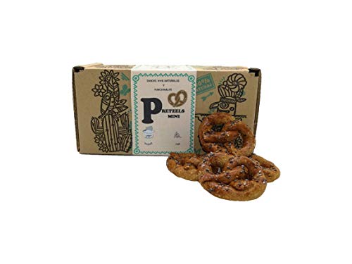 Waniyanpi Chuches para Perros |Mini Pretzel con Chía, Zanahoria y Yogur sin Lactosa- 160g