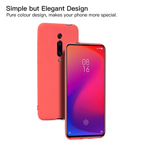 Wanxideng - 6x Funda para Xiaomi Mi 9T / 9T PRO, Carcasa en Silicona - [ Negro + Blanco Translúcido + Rojo+ Rosado+ Menta Verde + Azul Claro ]