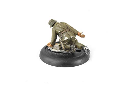 War World Gaming - Peanas Redondas de plástico 30mm con Labio y Ranura (Elige cantidad) - Wargames Históricos, Wargaming, Base, Escenografía, Miniaturas, Dioramas, Figuras, RPG