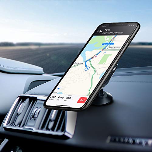 Warxin Soporte Magnético Movil Coche, Mini Móvil Coche Iman para Salpicadero 360° Rotación Universal Soporte Teléfono Magnético Sostenedor para iPhone Samsung Móviles Dispositivo GPS