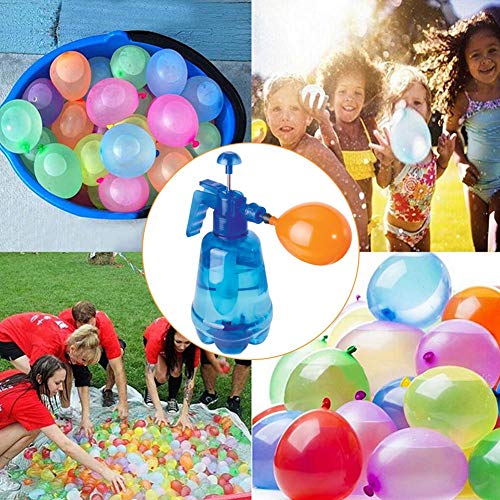 WATERFAIL Bombas De Agua Juego De Globos, Botella De Pulverización 3 En 1 + 300 Globos PCS - Fácil De Llenar - Ideal para Juegos De Agua Y Diversión De Verano