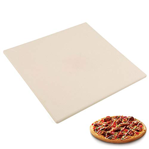 Waykea - Piedra de pizza rectangular de 25,4 cm para horno de tostadora, cordierita, piedra de piedra para hornear pan para parrilla, horno