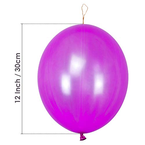 Wedding Decor Grande Látex Globos Boxeo con Banda Elástica para Niños Fiestas Cumpleaños, Bebé Funciones, Decoración de Boda, 12 Inch - Multicolor, Pack of 20