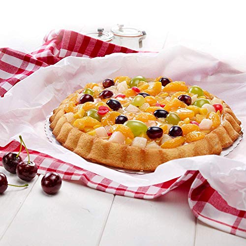 WENTS Quiche Tart Pan antiadherentes 8.8 Pulgadas extraíble Loose Bottom Tart Pie, Round Tart Quiche Pan con Base extraíble 2 Pack