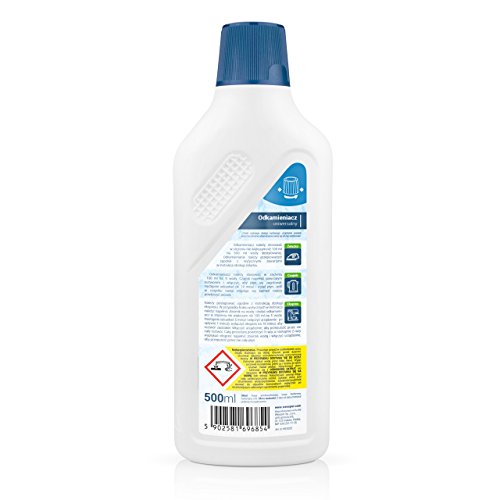 Wessper Descalcificador para cafetera concentrado liquido 500ml - Compatible con Bosch TES50621RW/05