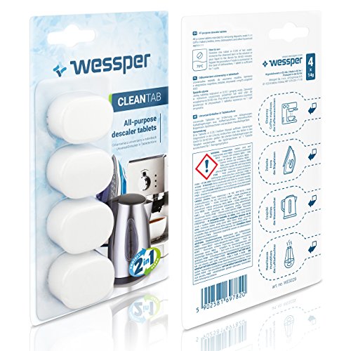 ?WESSPER® Original pastillas / tabletas de descalcificación para máquinas de café esprreso Saeco ROYAL CAPPUCCINO RI9914/01 (4 x 14g)