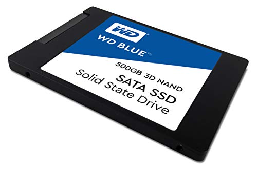 Western Digital WDS500G2B0A WD Blue - Disco de estado sólido, 500GB, 2.5", NAND, SATA, 3D, Internal SSD