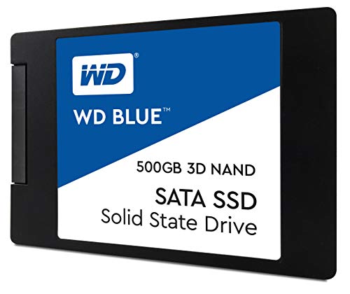 Western Digital WDS500G2B0A WD Blue - Disco de estado sólido, 500GB, 2.5", NAND, SATA, 3D, Internal SSD