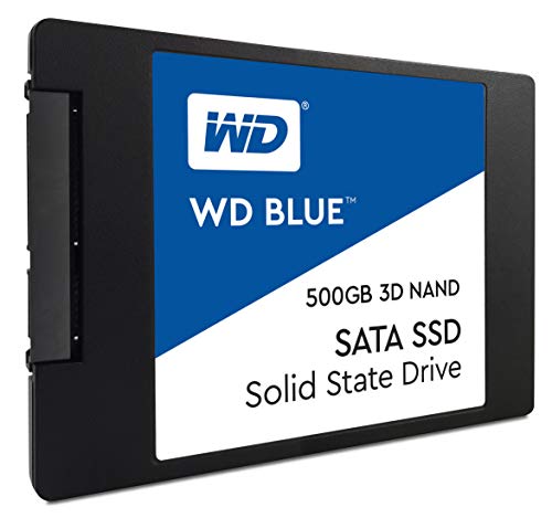 Western Digital WDS500G2B0A WD Blue - Disco de estado sólido, 500GB, 2.5", NAND, SATA, 3D, Internal SSD