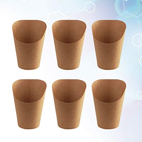 Wilk la Seguridad de Papel Papel Kraft 100pcs Copa Prima Kraft luz de la Taza de Papel desechable Las Patatas Fritas Parfait