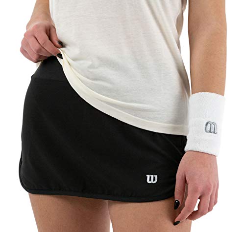 Wilson Mujer, W TRAINING 12.5 SKIRT, Falda de tenis, Poliéster/Elastano, Negro, Talla XL, WRA783202