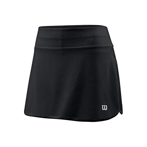 Wilson Mujer, W TRAINING 12.5 SKIRT, Falda de tenis, Poliéster/Elastano, Negro, Talla XL, WRA783202