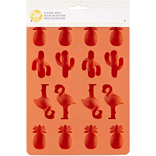 Wilton 2115-3835 Molde para elaborar figuras de chocolate, Candy, fondant o cualquier pasta, incluso hielos, silicona, Arancio