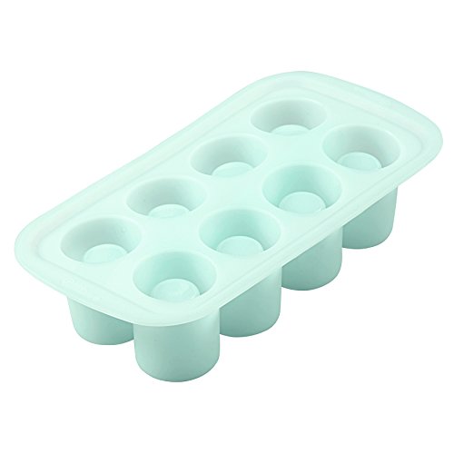 Wilton 405480 - Molde para copitas de 8 cavidades Redondas, Silicona, 4,8 x 12,5 x 25,2 cm